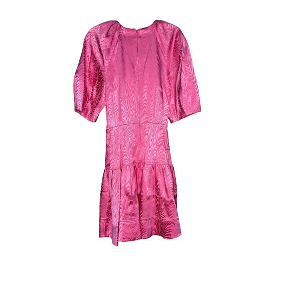 Jonathan Simkhai NWT Holland Satin-moire Mini Dress in Camellia Size 0 - Picture 4 of 9